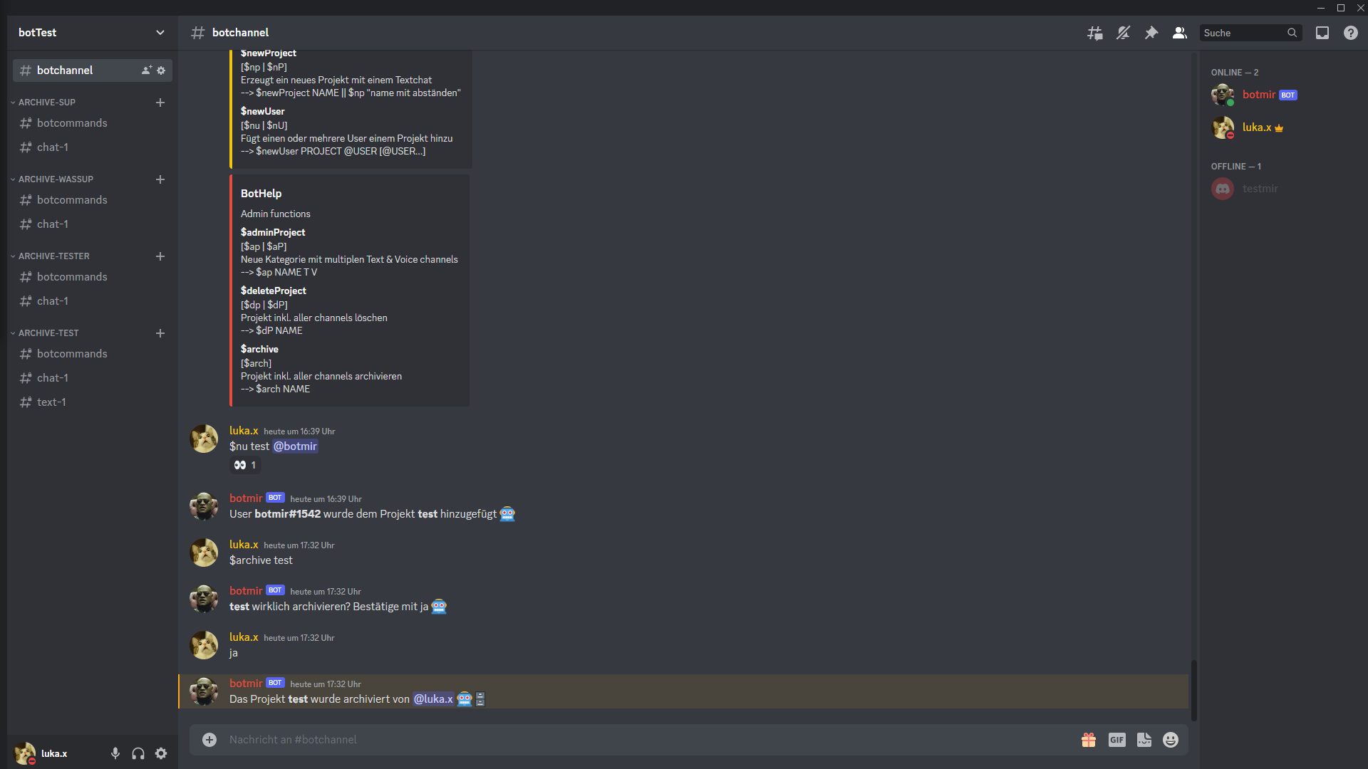 Discord display