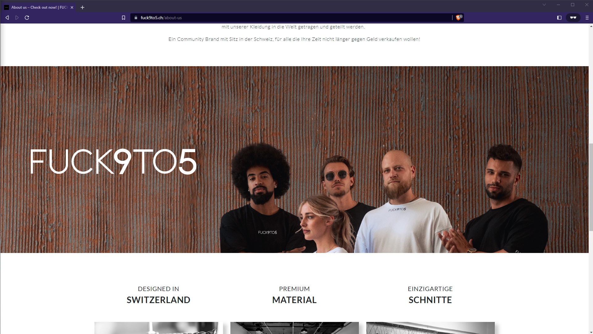 Fuck9To5 Aboutpage overview