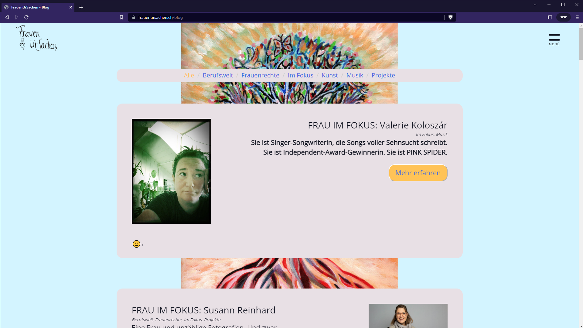 Frauenursachen Blogpage