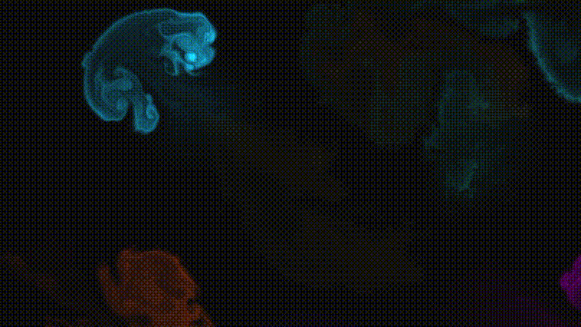 Gif with colored clouds